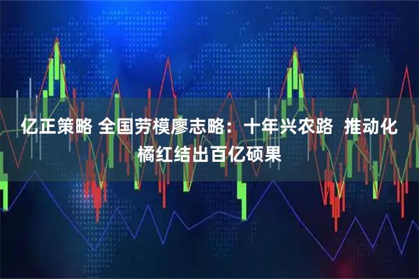亿正策略 全国劳模廖志略：十年兴农路  推动化橘红结出百亿硕果